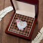 Scotstee Shop - To My Beautiful Girlfriend Valentine Necklace Clan Ainslie Ancient Tartan Gift for Girlfriend Everlasting Love Necklace