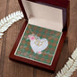 Gift To My Beautiful Girlfriend Valentine Necklace For Soulmate Anniversary Clan Menzies Green Ancient Tartan Everlasting Love Necklace,valentine necklace, necklace girlfriend, necklace for wife, cute necklaces for girlfriend, jewelry for girlfriend, to my soulmate necklace, to my future wife necklace,
