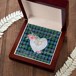 Scotstee Shop - To My Beautiful Girlfriend Valentine Necklace Clan Galbraith Ancient Tartan Gift for Girlfriend Everlasting Love Necklace