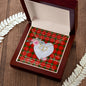 Scotstee Shop - To My Beautiful Girlfriend Valentine Necklace Clan Adair Tartan Gift for Girlfriend Everlasting Love Necklace
