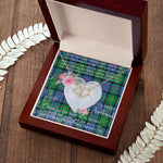 Scotstee Shop - To My Beautiful Girlfriend Valentine Necklace Clan Bowie Tartan Gift for Girlfriend Everlasting Love Necklace