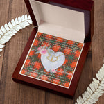 Gift To My Beautiful Girlfriend Valentine Necklace For Soulmate Anniversary Clan Crosby Tartan Everlasting Love Necklace,valentine necklace, necklace girlfriend, necklace for wife, cute necklaces for girlfriend, jewelry for girlfriend, to my soulmate necklace, to my future wife necklace,