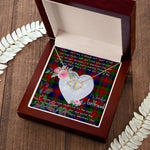 Gift To My Beautiful Girlfriend Valentine Necklace For Soulmate Anniversary Clan Tennant Tartan Everlasting Love Necklace,valentine necklace, necklace girlfriend, necklace for wife, cute necklaces for girlfriend, jewelry for girlfriend, to my soulmate necklace, to my future wife necklace,