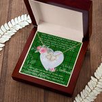 Scotstee Shop - To My Beautiful Girlfriend Valentine Necklace Clan Don Tartan Gift for Girlfriend Everlasting Love Necklace