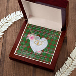 Gift To My Beautiful Girlfriend Valentine Necklace For Soulmate Anniversary Clan Maxwell Hunting Tartan Everlasting Love Necklace,valentine necklace, necklace girlfriend, necklace for wife, cute necklaces for girlfriend, jewelry for girlfriend, to my soulmate necklace, to my future wife necklace,
