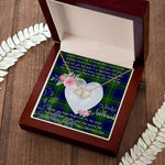 Gift To My Beautiful Girlfriend Valentine Necklace For Soulmate Anniversary Clan Johnson Tartan Everlasting Love Necklace