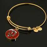 Scotstee Shop - Adair Clan Scotland Tartan Plaid Charm Circle Bangle Bracelet Jewelry Gift  For Women