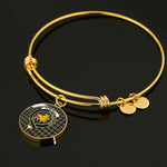 Scotstee Shop - Campbell Argyll Weathered Clan Scotland Tartan Plaid Charm Circle Bangle Bracelet Jewelry Gift  For Women