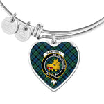 Scotstee Shop - Scotstee Shop Campbell Ancient Clan Scotland Tartan Plaid Charm Bracelet Bangle Heart Jewelry Gift For Women