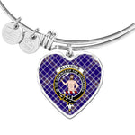 Scotstee Shop - Scotstee Shop Allardice Clan Scotland Tartan Plaid Charm Bracelet Bangle Heart Jewelry Gift For Women