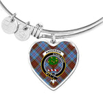 Scotstee Shop - Scotstee Shop Anderson Modern Clan Scotland Tartan Plaid Charm Bracelet Bangle Heart Jewelry Gift For Women