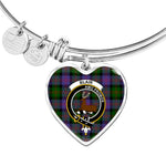 Scotstee Shop - Scotstee Shop Blair Modern Clan Scotland Tartan Plaid Charm Bracelet Bangle Heart Jewelry Gift For Women