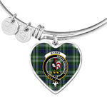 Scotstee Shop - Scotstee Shop Blyth Clan Scotland Tartan Plaid Charm Bracelet Bangle Heart Jewelry Gift For Women