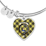 Scotstee Shop - Scotstee Shop Barclay Clan Scotland Tartan Plaid Charm Bracelet Bangle Heart Jewelry Gift For Women