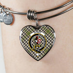 Scotstee Shop - Scotstee Shop Blyth Clan Scotland Tartan Plaid Charm Bracelet Bangle Heart Jewelry Gift For Women