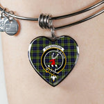 Scotstee Shop - Scotstee Shop Colquhoun Clan Scotland Tartan Plaid Charm Bracelet Bangle Heart Jewelry Gift For Women