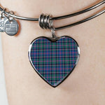 Scotstee Shop - Scotstee Shop Cooper Ancient Clan Scotland Tartan Plaid Charm Bracelet Bangle Heart Jewelry Gift For Women