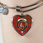 Scotstee Shop - Scotstee Shop Butter Clan Scotland Tartan Plaid Charm Bracelet Bangle Heart Jewelry Gift For Women