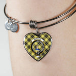 Scotstee Shop - Scotstee Shop Barclay Clan Scotland Tartan Plaid Charm Bracelet Bangle Heart Jewelry Gift For Women