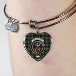 Scotstee Shop - Scotstee Shop Colquhoun Clan Scotland Tartan Plaid Charm Bracelet Bangle Heart Jewelry Gift For Women