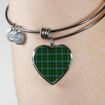 Scotstee Shop - Scotstee Shop Cranston Modern Clan Scotland Tartan Plaid Charm Bracelet Bangle Heart Jewelry Gift For Women