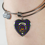 Scotstee Shop - Scotstee Shop Cameron Clan Scotland Tartan Plaid Charm Bracelet Bangle Heart Jewelry Gift For Women