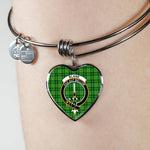 Scotstee Shop - Scotstee Shop Blane Clan Scotland Tartan Plaid Charm Bracelet Bangle Heart Jewelry Gift For Women