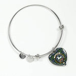 Scotstee Shop - Scotstee Shop Cochrane Ancient Clan Scotland Tartan Plaid Charm Bracelet Bangle Heart Jewelry Gift For Women