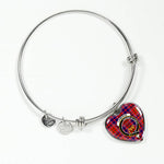 Scotstee Shop - Scotstee Shop Cameron Of Lochiel Modern Clan Scotland Tartan Plaid Charm Bracelet Bangle Heart Jewelry Gift For Women
