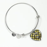 Scotstee Shop - Scotstee Shop Barclay Clan Scotland Tartan Plaid Charm Bracelet Bangle Heart Jewelry Gift For Women