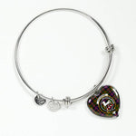 Scotstee Shop - Scotstee Shop Cochrane Modern Clan Scotland Tartan Plaid Charm Bracelet Bangle Heart Jewelry Gift For Women