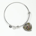 Scotstee Shop - Scotstee Shop Blyth Clan Scotland Tartan Plaid Charm Bracelet Bangle Heart Jewelry Gift For Women
