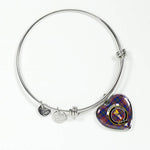 Scotstee Shop - Scotstee Shop Chisholm Hunting Modern Clan Scotland Tartan Plaid Charm Bracelet Bangle Heart Jewelry Gift For Women