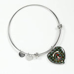 Scotstee Shop - Scotstee Shop Brodie Clan Scotland Tartan Plaid Charm Bracelet Bangle Heart Jewelry Gift For Women