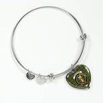 Scotstee Shop - Scotstee Shop Chisholm Hunting Clan Scotland Tartan Plaid Charm Bracelet Bangle Heart Jewelry Gift For Women