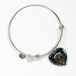 Scotstee Shop - Scotstee Shop Colquhoun Modern Clan Scotland Tartan Plaid Charm Bracelet Bangle Heart Jewelry Gift For Women