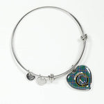 Scotstee Shop - Scotstee Shop Carmichael Ancient Clan Scotland Tartan Plaid Charm Bracelet Bangle Heart Jewelry Gift For Women