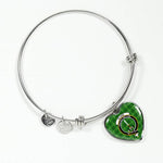 Scotstee Shop - Scotstee Shop Blane Clan Scotland Tartan Plaid Charm Bracelet Bangle Heart Jewelry Gift For Women
