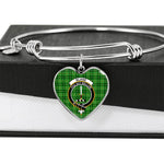 Scotstee Shop - Scotstee Shop Blane Clan Scotland Tartan Plaid Charm Bracelet Bangle Heart Jewelry Gift For Women