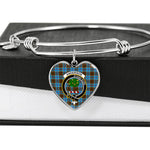 Scotstee Shop - Scotstee Shop Anderson Clan Scotland Tartan Plaid Charm Bracelet Bangle Heart Jewelry Gift For Women