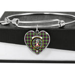 Scotstee Shop - Scotstee Shop Clephan Clan Scotland Tartan Plaid Charm Bracelet Bangle Heart Jewelry Gift For Women