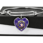 Scotstee Shop - Scotstee Shop Allardice Clan Scotland Tartan Plaid Charm Bracelet Bangle Heart Jewelry Gift For Women