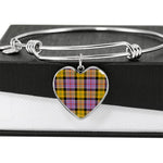 Scotstee Shop - Scotstee Shop Culloden Ancient Clan Scotland Tartan Plaid Charm Bracelet Bangle Heart Jewelry Gift For Women