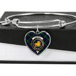 Scotstee Shop - Scotstee Shop Campbell Of Cawdor Modern Clan Scotland Tartan Plaid Charm Bracelet Bangle Heart Jewelry Gift For Women