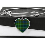 Scotstee Shop - Scotstee Shop Cranston Modern Clan Scotland Tartan Plaid Charm Bracelet Bangle Heart Jewelry Gift For Women