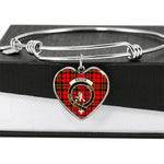 Scotstee Shop - Scotstee Shop Brodie Modern Clan Scotland Tartan Plaid Charm Bracelet Bangle Heart Jewelry Gift For Women