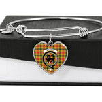Scotstee Shop - Scotstee Shop Baxter Clan Scotland Tartan Plaid Charm Bracelet Bangle Heart Jewelry Gift For Women