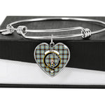 Scotstee Shop - Scotstee Shop Bell Clan Scotland Tartan Plaid Charm Bracelet Bangle Heart Jewelry Gift For Women