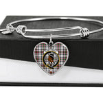 Scotstee Shop - Scotstee Shop Borthwick Clan Scotland Tartan Plaid Charm Bracelet Bangle Heart Jewelry Gift For Women