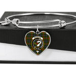Scotstee Shop - Scotstee Shop Brisbane Clan Scotland Tartan Plaid Charm Bracelet Bangle Heart Jewelry Gift For Women